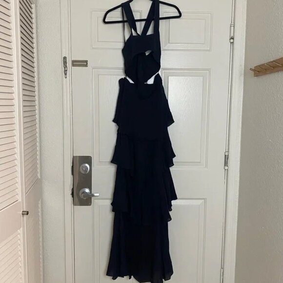 A.L.C. Lita Dress Gown in Midnight Blue Size 8 - Picture 3 of 4